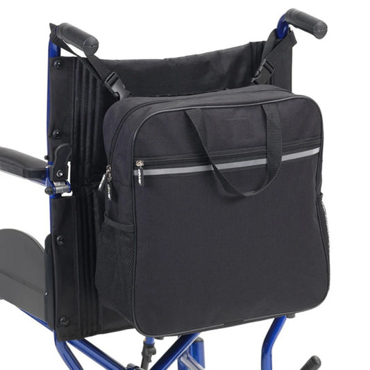 Rollstuhltasche mit Reflektor Streifen – wasserdicht, viel Stauraum, einfach zu befestigen & tragbar (keine Versandkosten)
