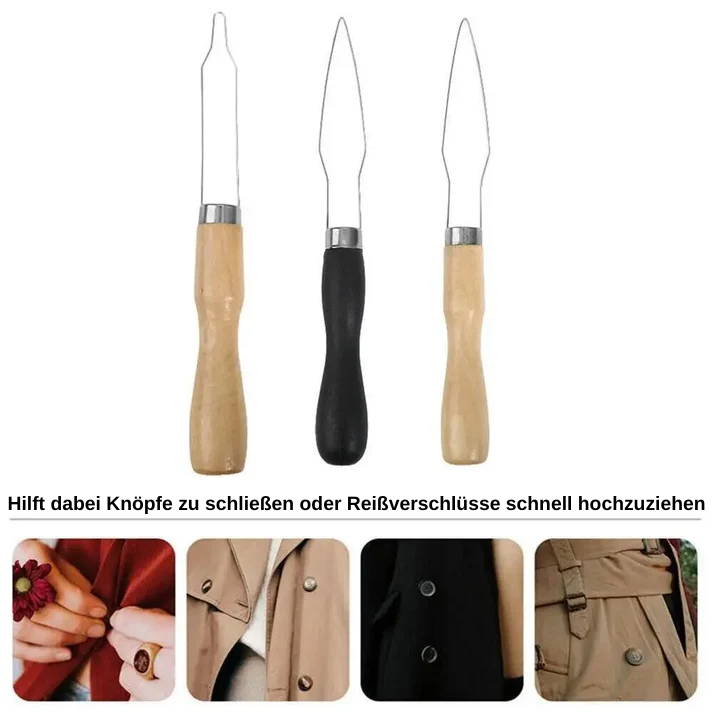 Knopfhilfe für Senioren – Praktisches Werkzeug zum einfachen Schließen von Knöpfen bei eingeschränkter Fingerfertigkeit (keine Versandkosten)