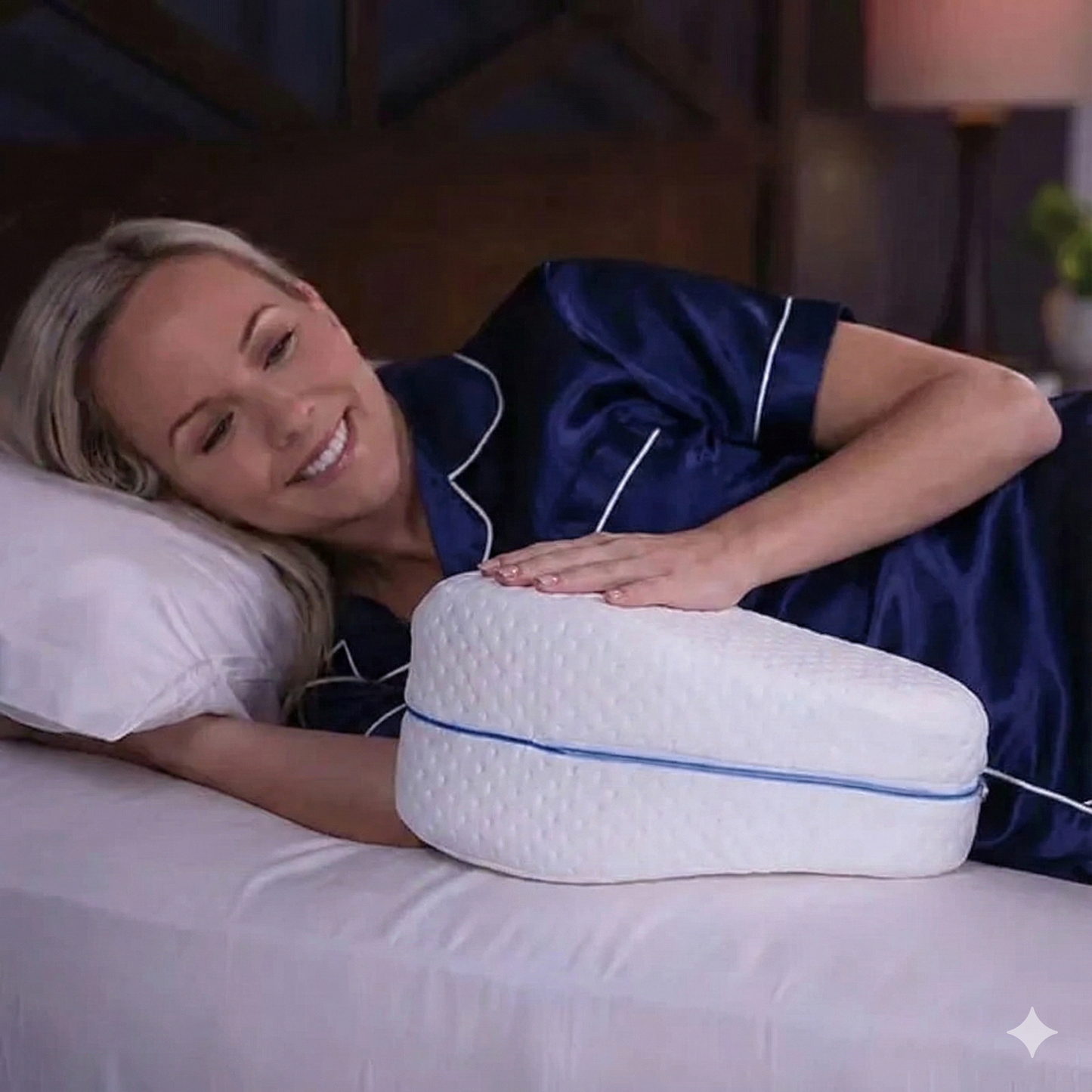 ☁️ OrthoSleep™ – Ergonomisches Kissen für Seitenschläfer