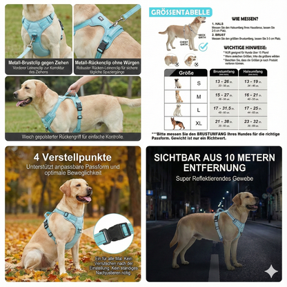 Anti-Zug Hundegeschirr (Gepolstert & Verstellbar)