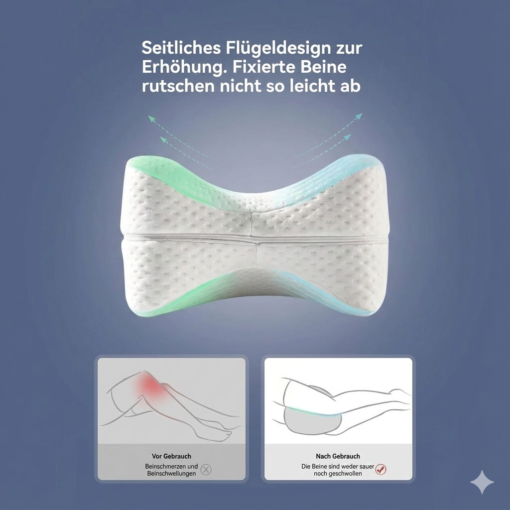 ☁️ OrthoSleep™ – Ergonomisches Kissen für Seitenschläfer