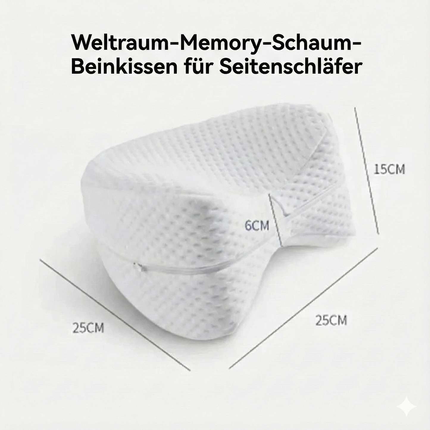 ☁️ OrthoSleep™ – Ergonomisches Kissen für Seitenschläfer