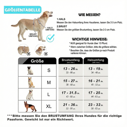Anti-Zug Hundegeschirr (Gepolstert & Verstellbar)