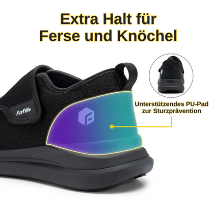 Bequemer Herren-Sneaker - Extra breiter Einstieg – für breite und geschwollene Füße (keine Versandkosten)